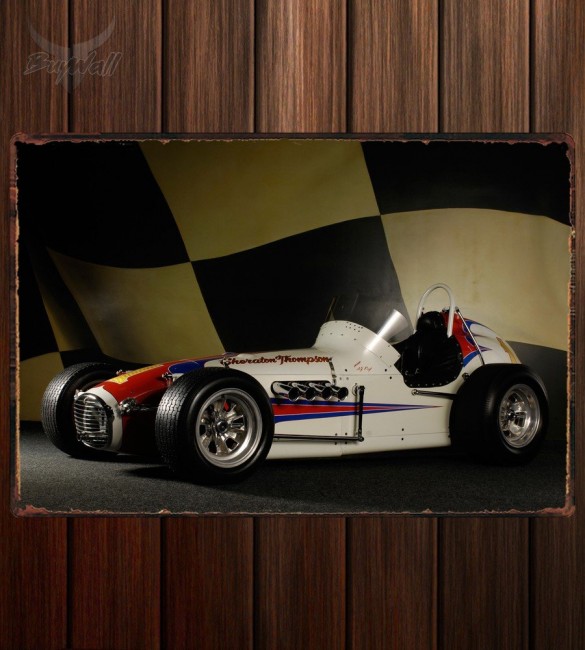 Металлическая табличка Meskowski Sheraton-Thompson Dirt Championship Car Металлическая табличка Meskowski Sheraton-Thompson Dirt Championship Car